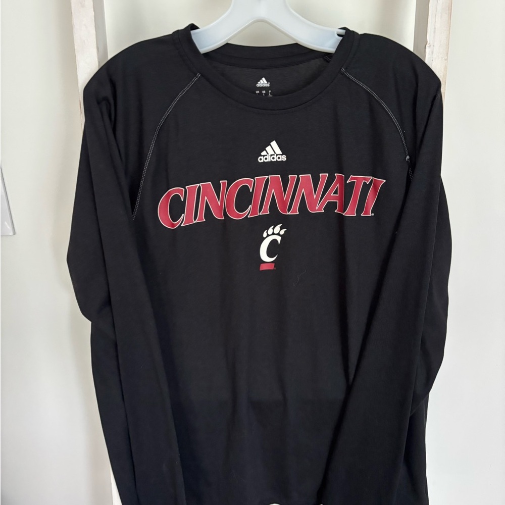 Adidas Black Long Sleeve Cincinnati Tee
